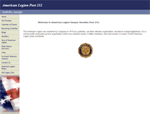 Tablet Screenshot of americanlegionpost232.org